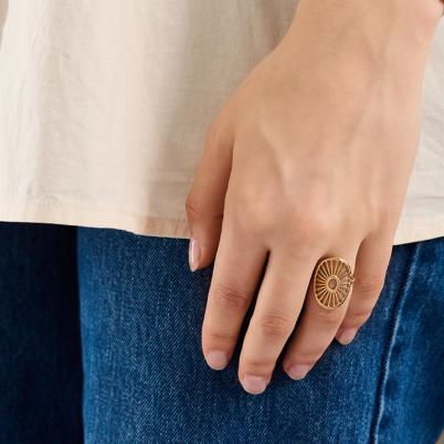 Pernille Corydon Daylight Ring Adjustable Gold Shop Online Hos Blossom